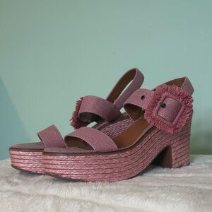 Lucky Brand Mauve Espadrille Sandals